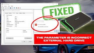 Fix quotThe Parameter Is Incorrectquot Error On External Hard Drive  Drive Is Not Accessible Fixed [upl. by Rhianon]