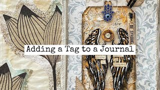 How To Add A DoubleSided Tag To A Journal Junk Journal Snacks 34 [upl. by Artenehs]