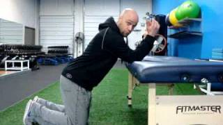 Thoracic Spine ExtensionLat Stretch [upl. by Leotie]