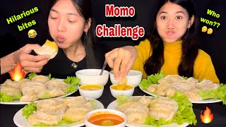 MOMODUMPLINGS CHALLENGE🔥🔥Hilarious Bites😂😂 GUESS WHO WON🤔🤔 challenge after so long [upl. by Nugent535]