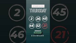 SEPTEMBER 26 2024 WEDNESDAY POWERBALL RESULTS [upl. by Gebhardt274]