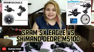 SRAM SX Eagle VS Shimano Deore M5100  Labanan ng Groupset  mhietze [upl. by Judah]