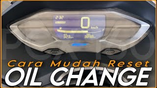 Cara Reset Oil Trip Honda PCX 160  Menghilangkan Oil Change pada Honda PCX 160 [upl. by Garrett336]