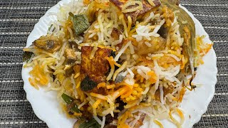 Paneer mushroom biryani recipe  veg biryani  mushroom biryani  Dhaba style biryani [upl. by Sirej]