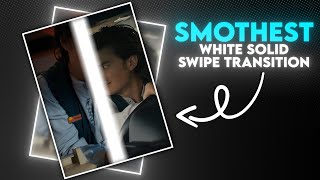 Smoth White Solid Swipe white line swipe transition  after effects [upl. by Orgalim180]