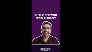 The Rise of Remote Work in Europe shorts [upl. by Auoh]