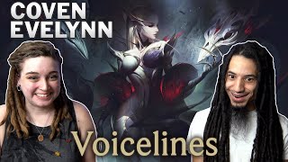 Arcane fans react to Coven Evelynn Voicelines  League Of Legends [upl. by Aiciram]