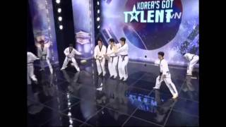 Koreas Got Talent Taekwondo Rope Skiping performance [upl. by Rafiq]