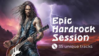 Epic Hardrock Session Motivational tracks in the hard rock style for your focus work or study [upl. by Majka]