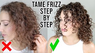 How to Tame Frizz without Crunch  New Curlsmith AntiFrizz Recipe Review [upl. by Treb257]