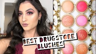 Milani Baked Blushes  Swatches  Review  8 Drugstore Blushes [upl. by Shannan]