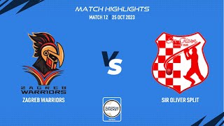 Match 12  ZW vs SOS  Highlights  ECS Croatia  25 Oct 2023  ECS23901 [upl. by Lallage36]