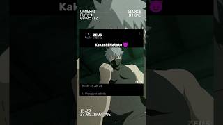 Kakashi Hatake 😈🔥 anime naruto [upl. by Tansey]