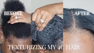 Texturizing my 4c Hair  Soft amp Beautiful Botanicals Texturizer  Simply Kourtleen [upl. by Nirrek]