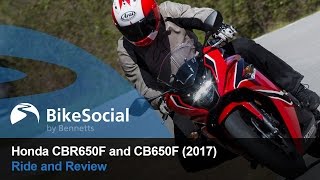 Honda CBR650F and CB650F 2017  Review Preview  BikeSocial [upl. by Fasa449]