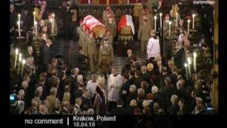 Lech Kaczynskis funeral [upl. by Kariv]