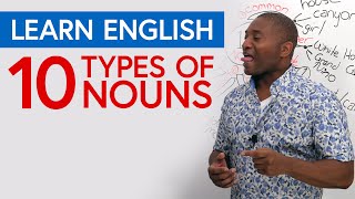 Learn English Grammar 10 Types of Nouns [upl. by Doralyn806]