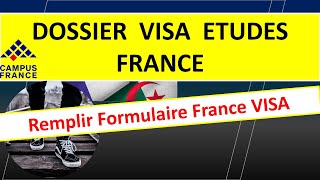 DOSSIER VISA DETUDES FRANCE  ملف قيزا الدراسة فرنسا [upl. by Ocsicnarf]