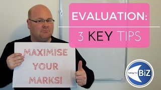 A level Business Revision  Top 3 Tips for Evaluation [upl. by Tillie]