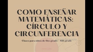 Círculo vs Circunferencia Perímetro y Área  Didáctica de las Matemáticas 🔵📏 [upl. by Ailices]