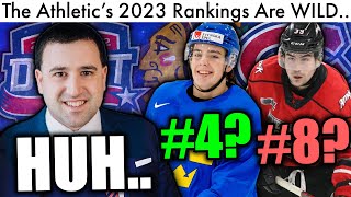 The Athletics Consensus 2023 NHL Draft Rankings Are WILD Bedard Top Prospect Trade RumorsNews [upl. by Newbold]