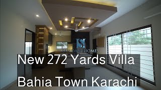 Brand new 272 yards Villa Precinct 1 Bahria Town Karachi Pakistan [upl. by Marva]