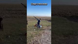 Whirlybird 20 Colt’s first time shooting clays whirlybird claypigeonshooting midwestoutdoors [upl. by Paryavi924]