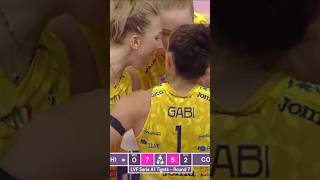 Wonderful spike from Gabi 🔥 Chieri  Conegliano volleyball shorts gabi [upl. by Senhauser446]