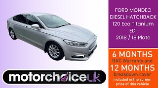 2018 Ford Mondeo Titanium ED  Sleek Silver Hatchback  Spacious Family Car  Motorchoice UK 🚗 [upl. by Eillah530]