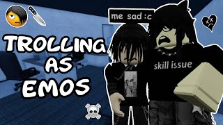 TROLLING AS EMOS IN MURDER MYSTERY 2 VOICE CHAT [upl. by Eidolem]