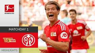 Demonstration of Power  Union Berlin  Mainz 05 41  Highlights  Matchday 1 – Bundesliga 202324 [upl. by Nilloc]