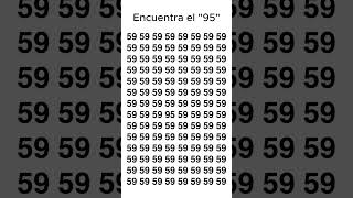 🔍 Solo el 2 puede encontrar el número 95 en 5 segundos ¿Eres uno de ellos shortsfeed [upl. by Gnehc]