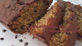 CAKE au chocolat banane amp flocon davoine [upl. by Ryon]