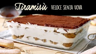 TIRAMISÙ VELOCE SENZA UOVA Ricetta Facile  BuonIdea [upl. by Wiggins991]