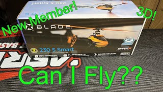 Blade 230 S Smart 3D Can I fly Well No but I will learn [upl. by Marco]