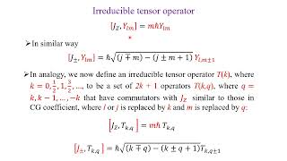 QM 414 Introduction to Wigner Eckart theorem [upl. by Milson]