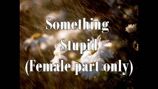 Something stupidFemale part only karaoke [upl. by Renrew]