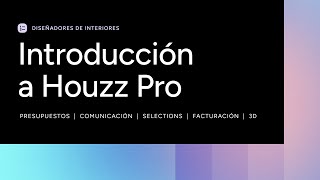 Cómo iniciar su servicio con Houzz Pro para Diseñadores de Interiores [upl. by Ennaear]