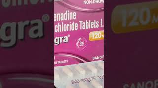 Allegra Tablet Fexofenadine 120 mg Use allegra medicine pharmacist [upl. by Rodie]