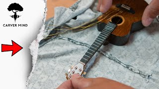 Mini guitar making  wood craft [upl. by Flossie]