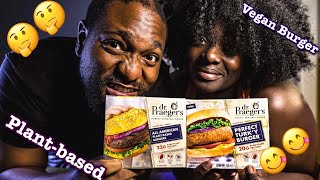 Keyz and T Try Dr Praegers  Vegan Burgers [upl. by Jordan]