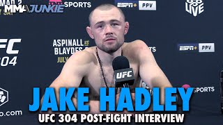 Jake Hadley Sends Message to Muhammad Mokaev I Would Smash His Head In  UFC 304 [upl. by Gnilrits]