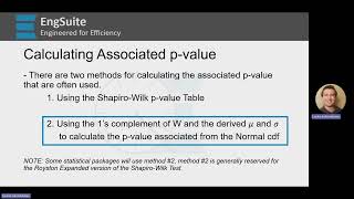 Royston ShapiroWilk Test pvalue Formula  Engineering Statistics [upl. by Lefkowitz]