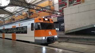 Renfe Cercanias  Rodalies de Catalunya  447 en Zaragoza Delicias [upl. by Nosnirb]