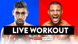 AMIR KHAN VS KELL BROOK 👊🏻💥  LIVE OPEN WORKOUT [upl. by Lanevuj]