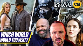 Westworld Cast on Which World Theyd Visit Exclusive Interview [upl. by Esital105]