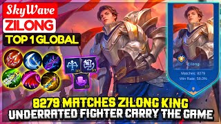 8279 Matches Zilong King Carry With Underrated Fighter Top 1 Global Zilong SkyWave Mobile Legends [upl. by Sigfried]