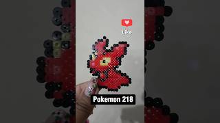 Slugma Beads perlerbead pixelartist pixelart pokemon slugma sakupixel [upl. by Georgine452]