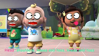 Cocomelon Head Shoulders Knees and Toes Song Funny Facial Expressions [upl. by Eelana]