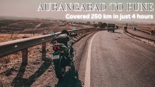 Aurangabad to Pune on bike  Marathi vlog [upl. by Ytsirhk]